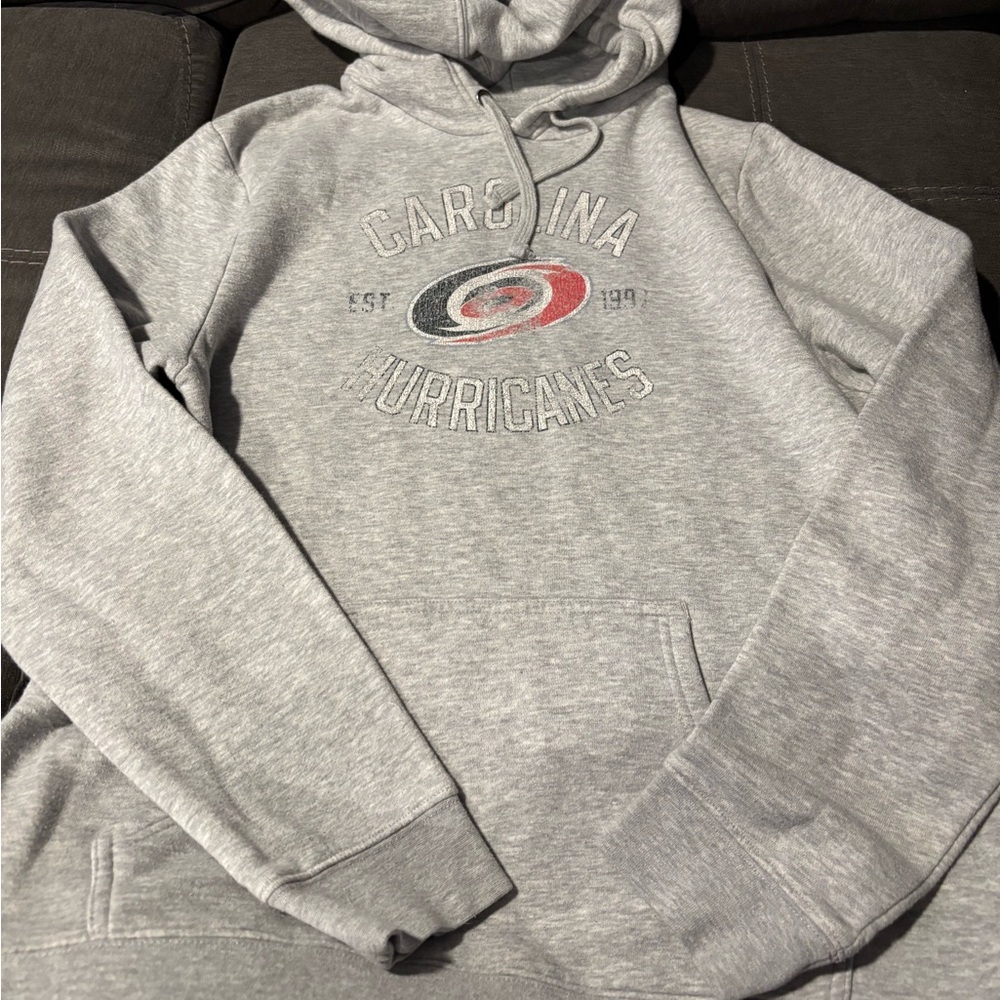Fanatics Gray Carolina Hurricanes Hoodie